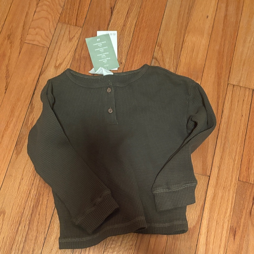 H&M Kids Long Sleeve Olive Shirt